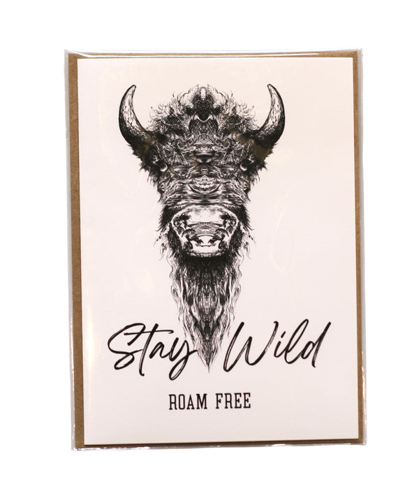 Buffalo Stay Wild Greeting Card