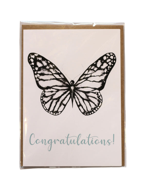 Congratulations Butterfly Greeting Card