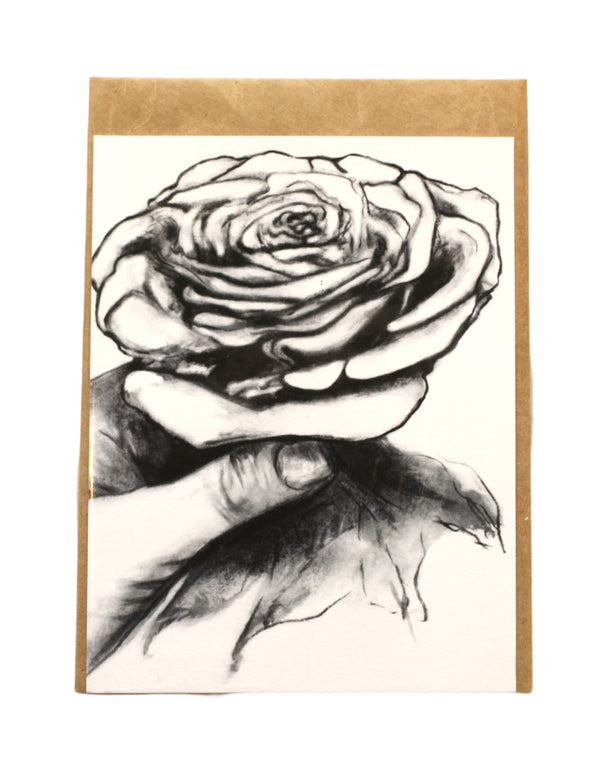 Rose in Hand Greeting Card