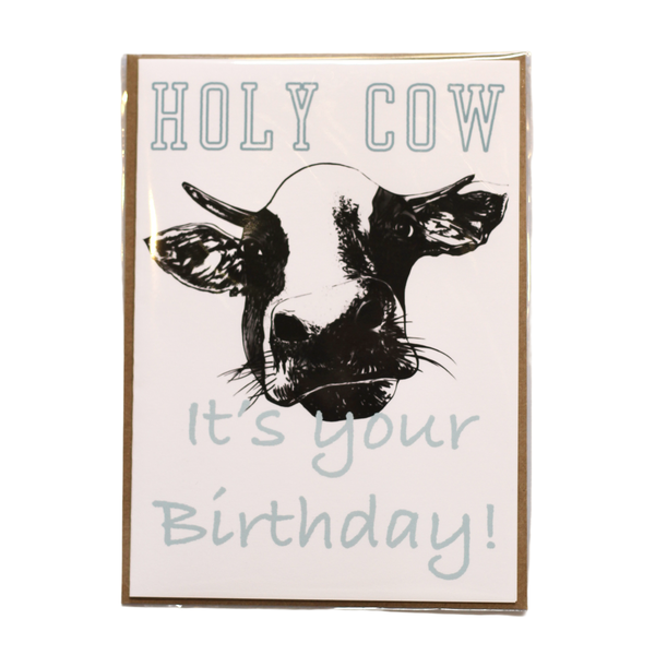 Holy Cow Birthday Greeting Card