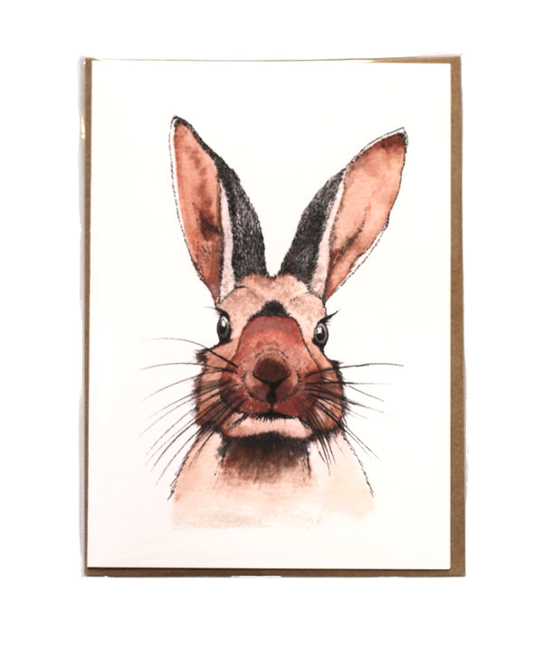 Wild Rabbit Greeting Card