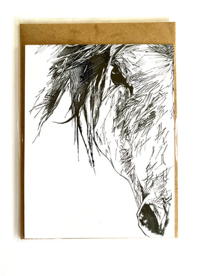 horse greeting card