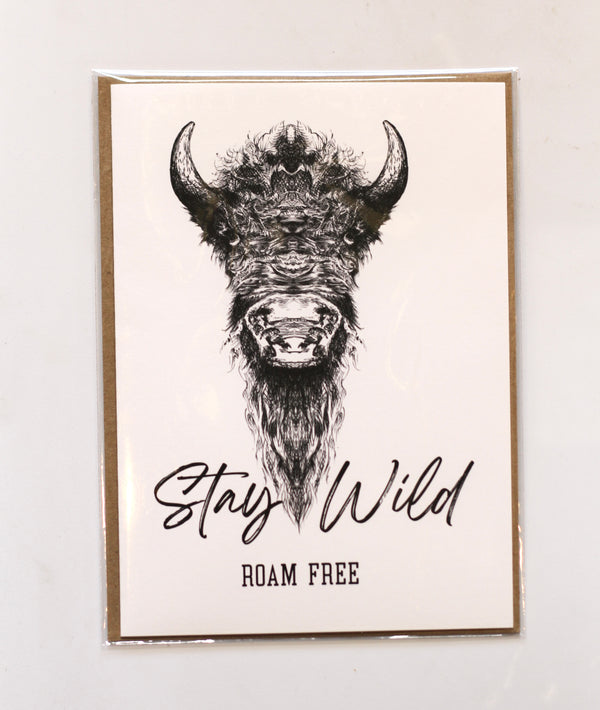 Buffalo Stay Wild Greeting Card