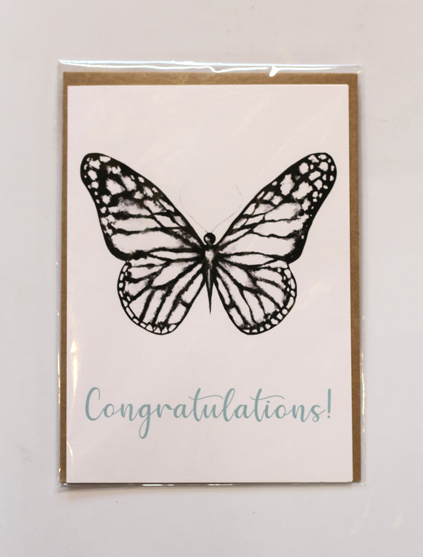 Congratulations Butterfly Greeting Card