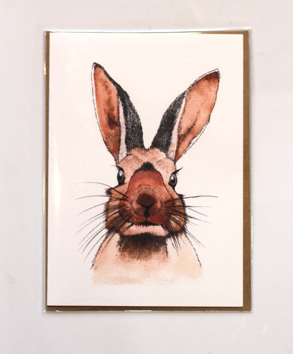 Wild Rabbit Greeting Card