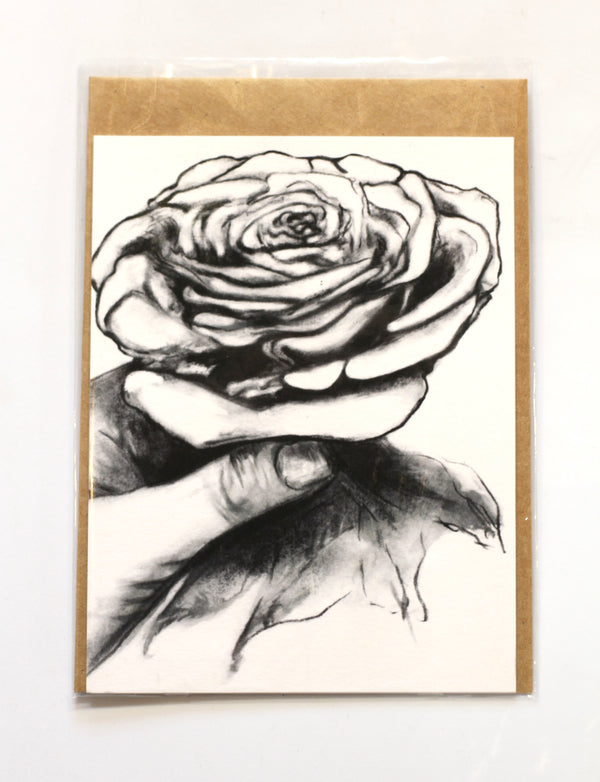 Rose in Hand Greeting Card