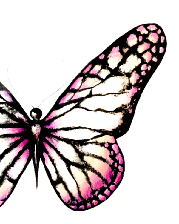 Light Pink Butterfly Art Print