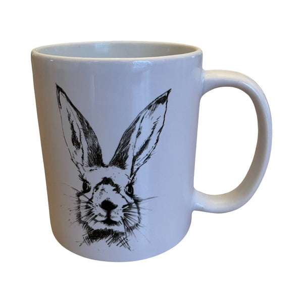 Black and White Bunny Mug