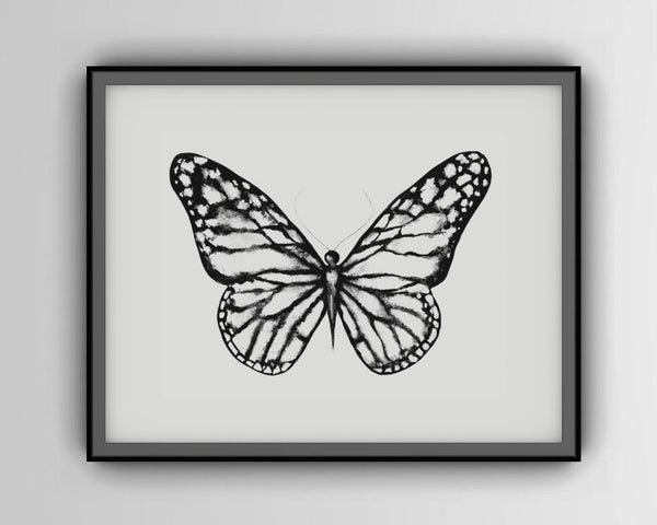 Butterfly Print - White Wall Market